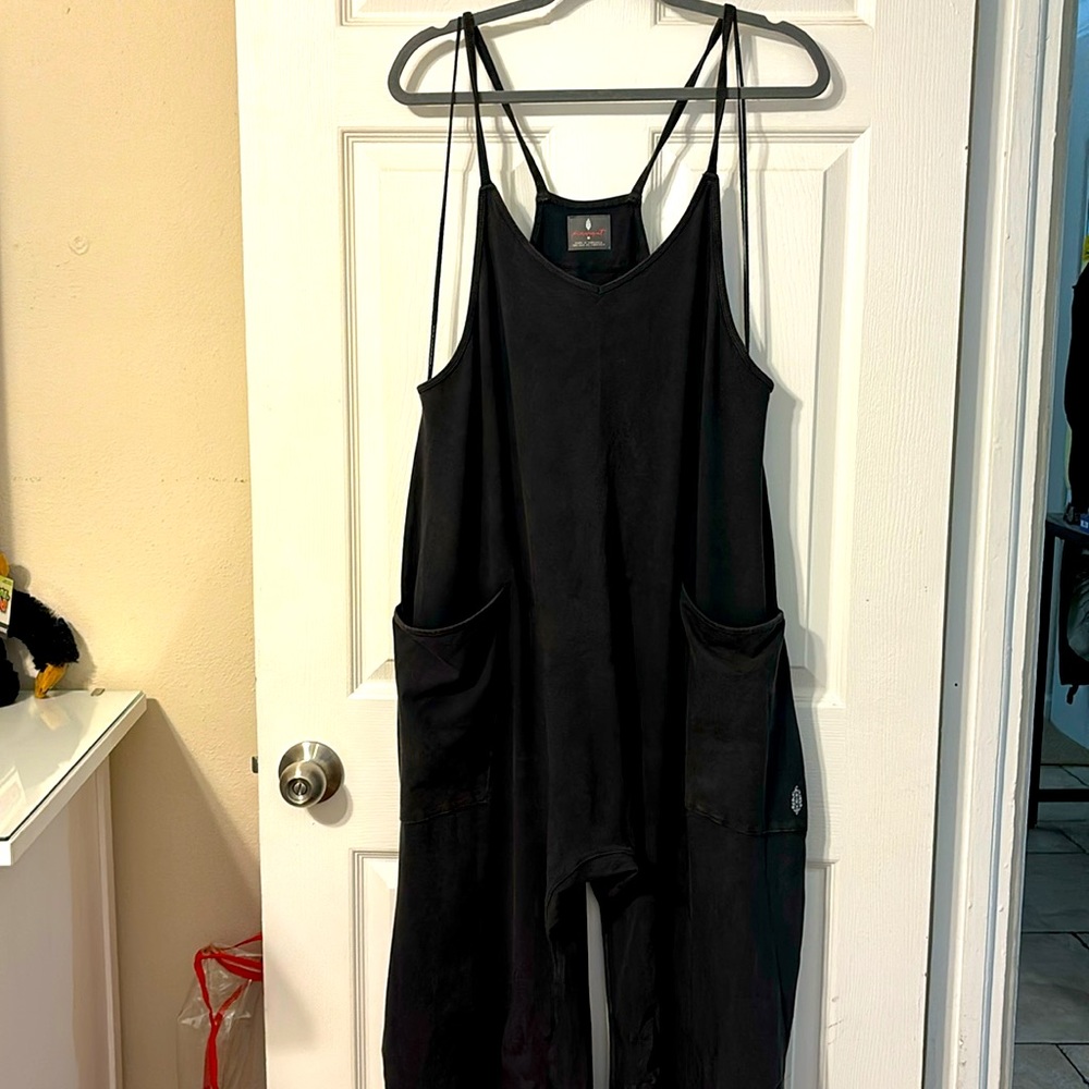 Black overalls jumper from free people